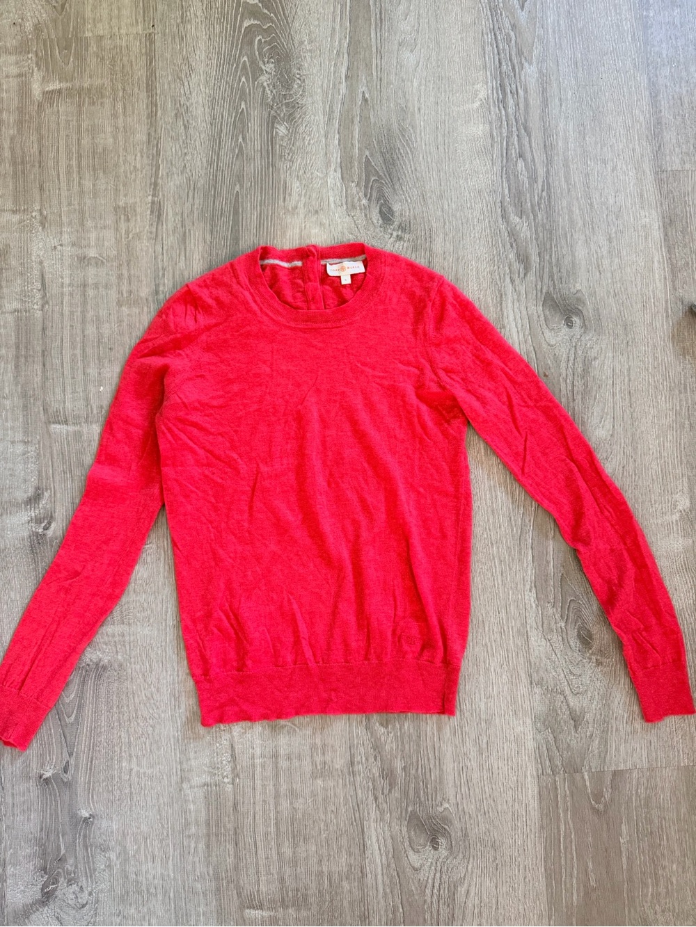 Tory Burch Women’s Red Crewneck Cashmere Sweater